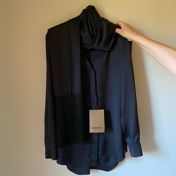 Burberry silk fringe blouse - Picture 15 of 16
